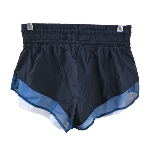 FP Movement Black  Blue Layered Running Shorts athletic workout going to the gym - Picture 4 of 8